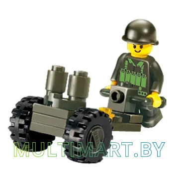 Конструктор Sluban Армия M38-B0118 Противотанковая пушка картинка 3